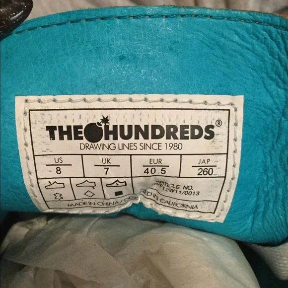 The Hundreds Benny Gold Johnson Low size 8 men’s - Picture 9 of 9